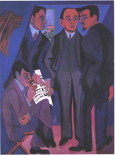 Ernst Ludwig Kirchner Group of artists France oil painting art